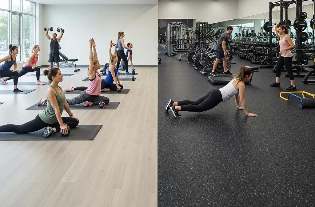 Rubber vs Vinyl Flooring for Fitness Centers: Performance Comparison 2024